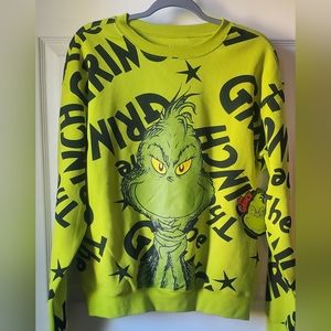 NEW Women's Sizes THE GRINCH Sweatshirt Green & Black
